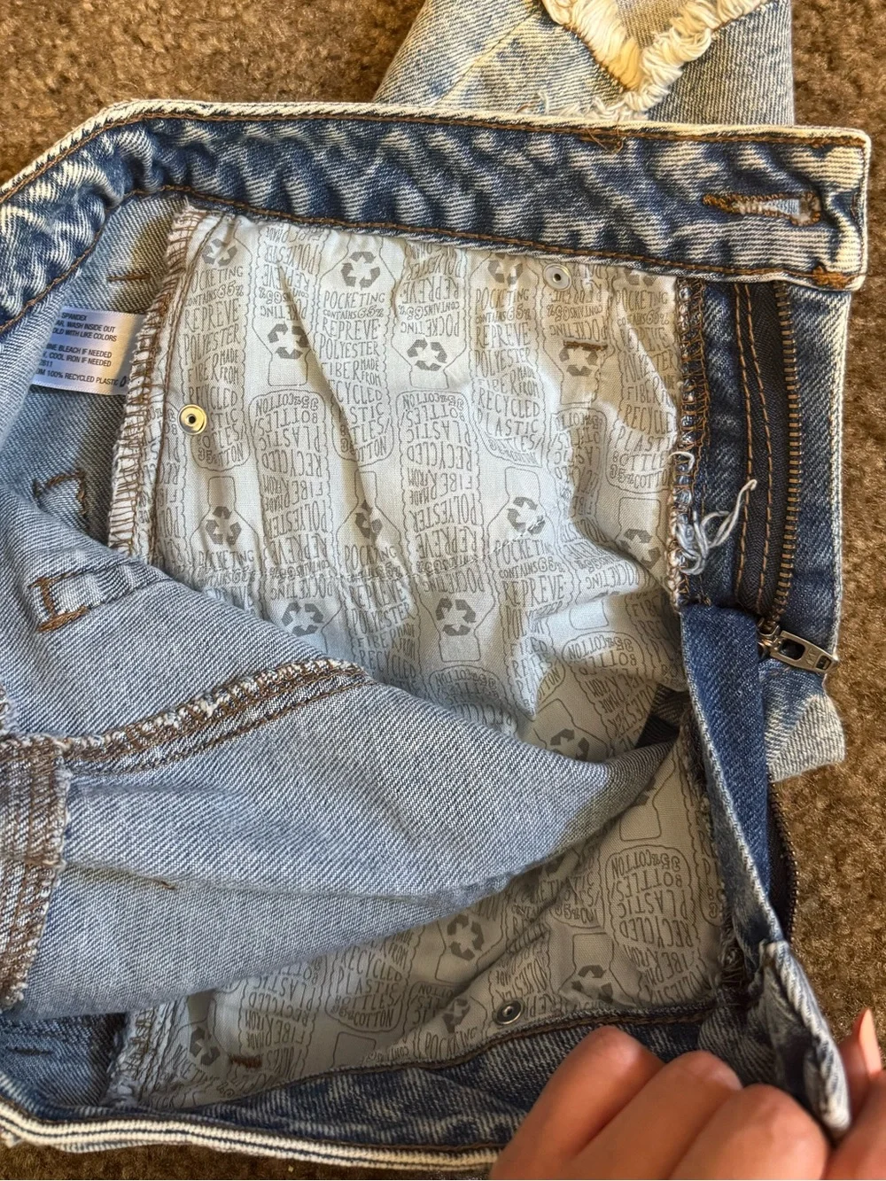 Wild Fable Studded Denim Mini Skirt Size 4